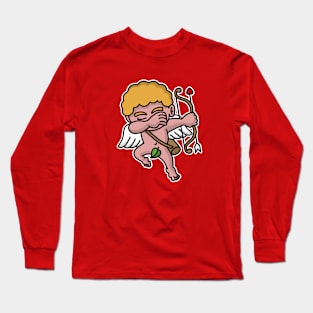 Dab dabbing Cupid Valentine's day Long Sleeve T-Shirt